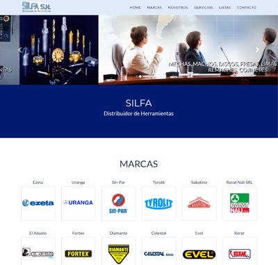 Sitio web www.silfa.com.ar