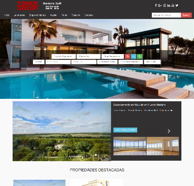 Sitio web www.towergroup.com.ar