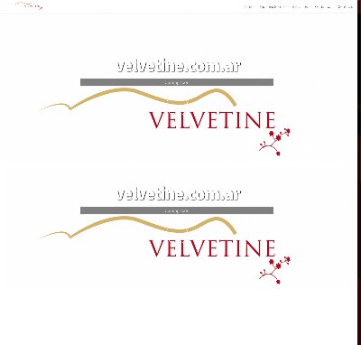 Sitio web www.velvetine.com.ar